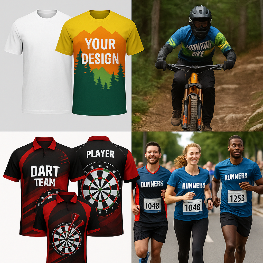 Kundenspezifische Sportbekleidung in Aktion